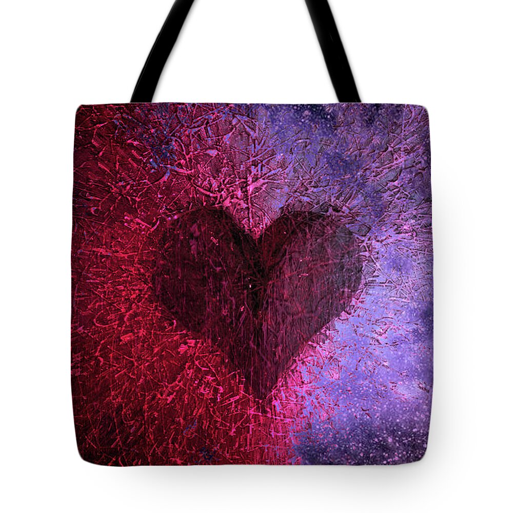 Love Heart Tote Bag featuring the digital art Love Heart by Linda Sannuti