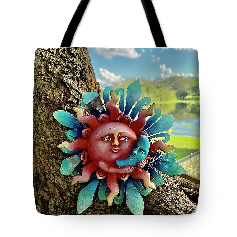 Moon Tote Bag featuring the photograph Love is Love by Kathy Bee