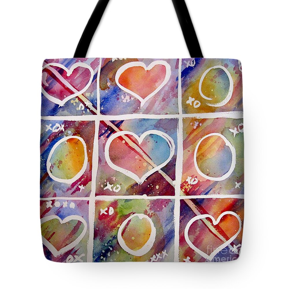 Watercolor Tote Bag featuring the painting Love Wins by Liana Yarckin