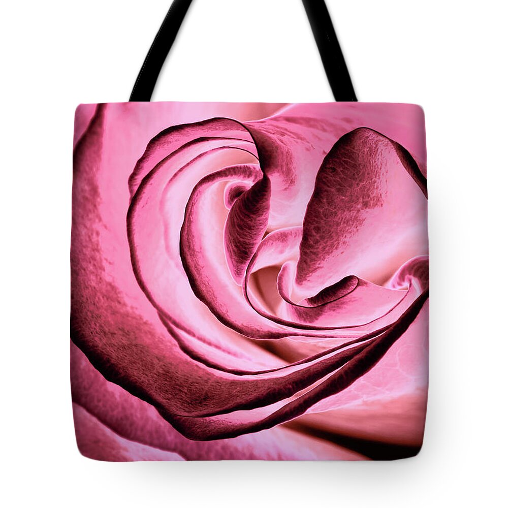 Rose Tote Bag featuring the photograph Lovely Curves by Elvira Peretsman
