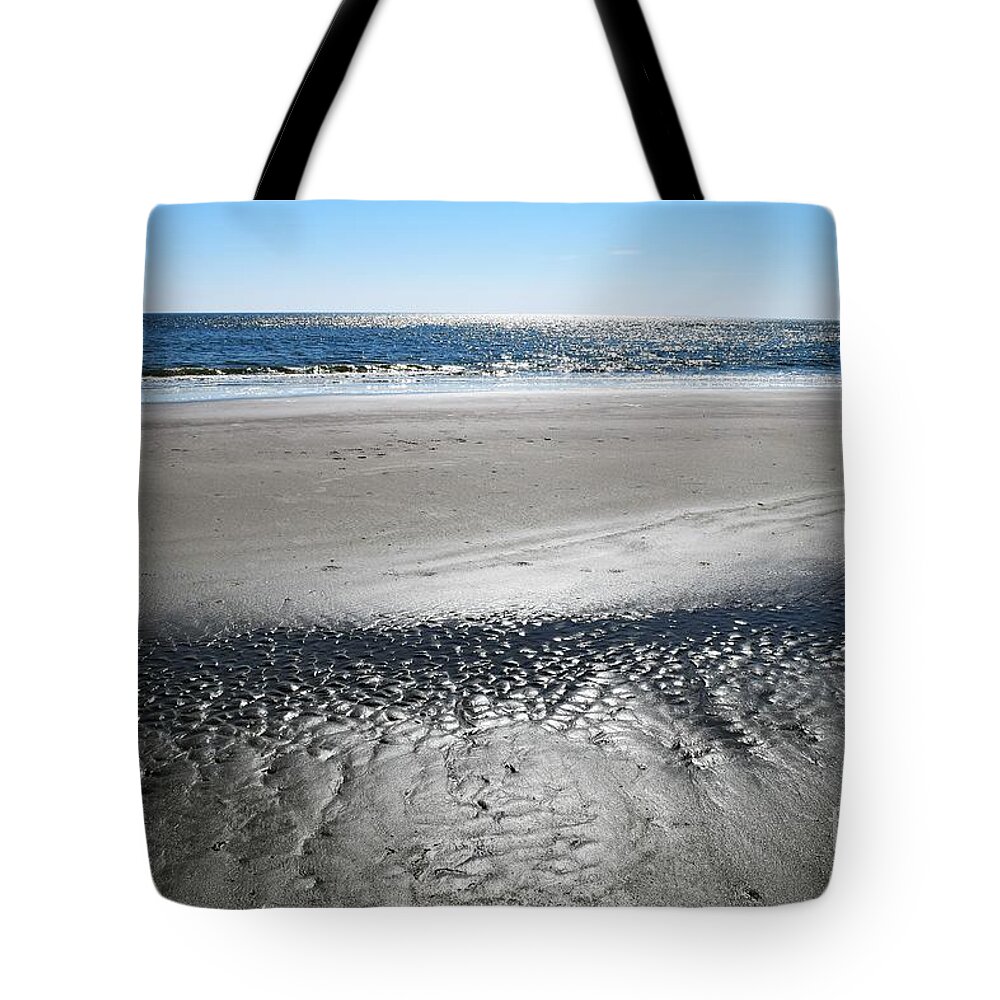  Tote Bag featuring the photograph Low Tide Sunset by Victor Thomason