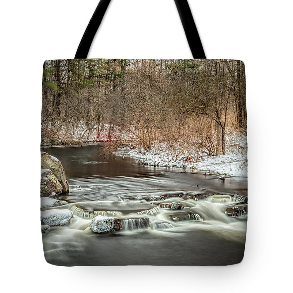 Upstate Ny Stream Tote Bag featuring the photograph Lower Rice Creek by Rod Best