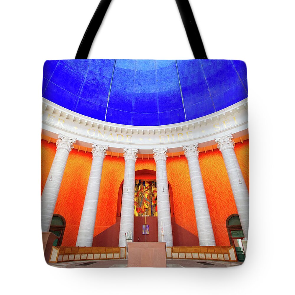 Ludwigskirche Tote Bag featuring the photograph Ludwigskirche by Iryna Goodall