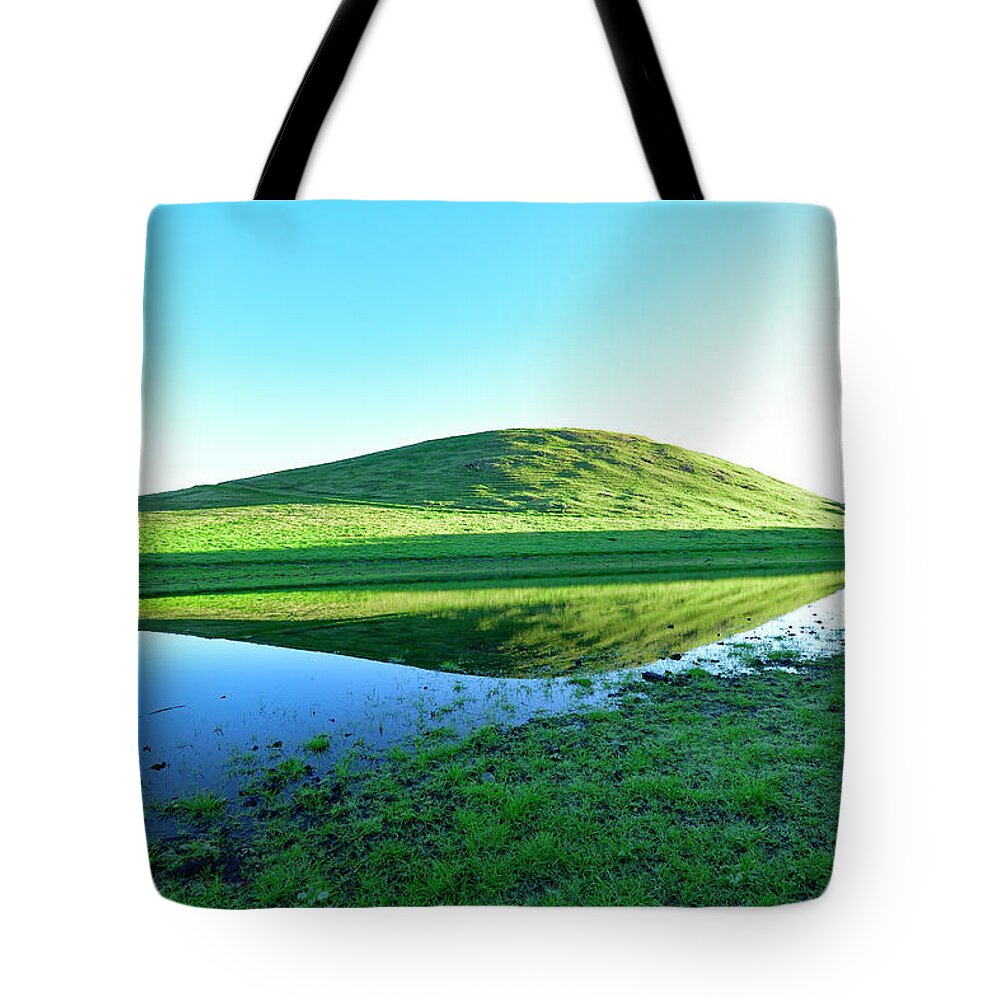 Landscape Tote Bag featuring the photograph Lush Green Mountaintop by Amazing Action Photo Video