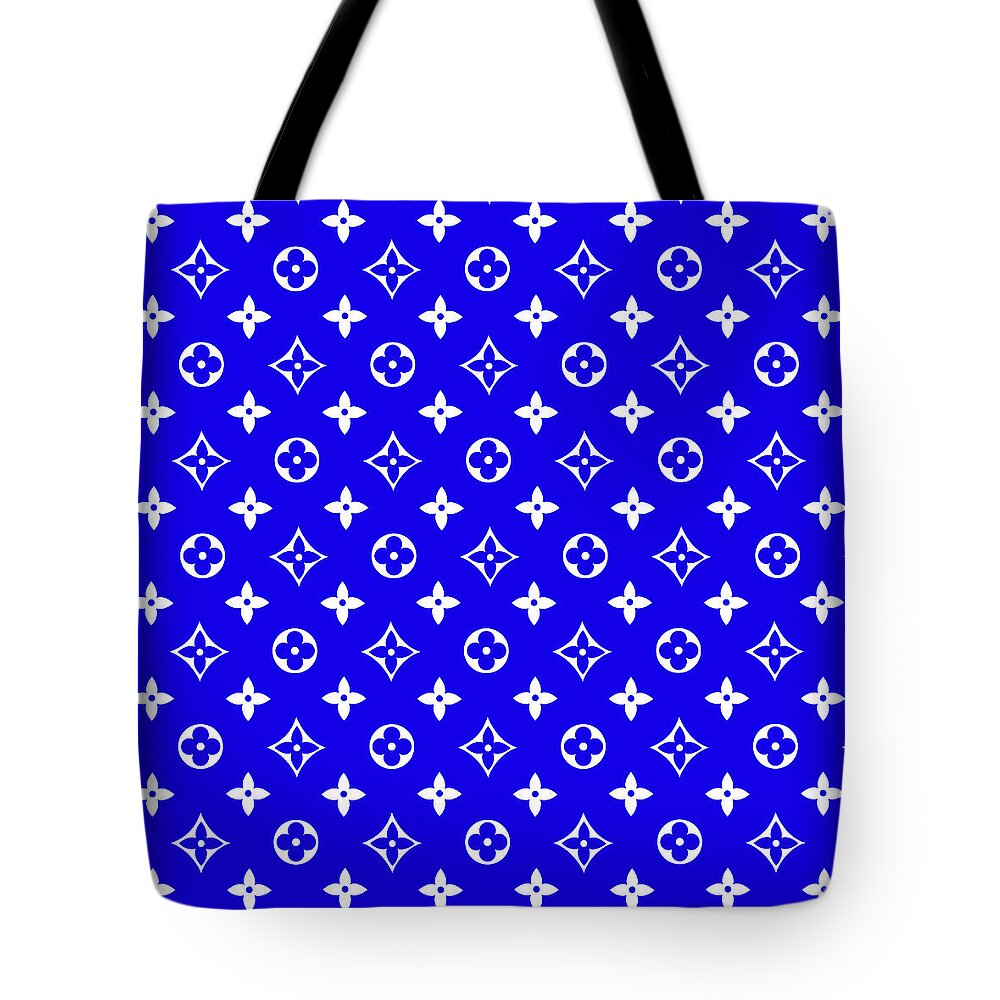LV Blue Art Tote Bag by DG Design - Pixels