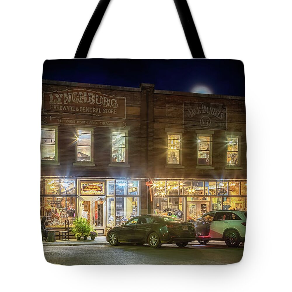 Lynchburg Hardware And General Store Tote Bag featuring the photograph Lynchburg Hardware and General Store by Susan Rissi Tregoning