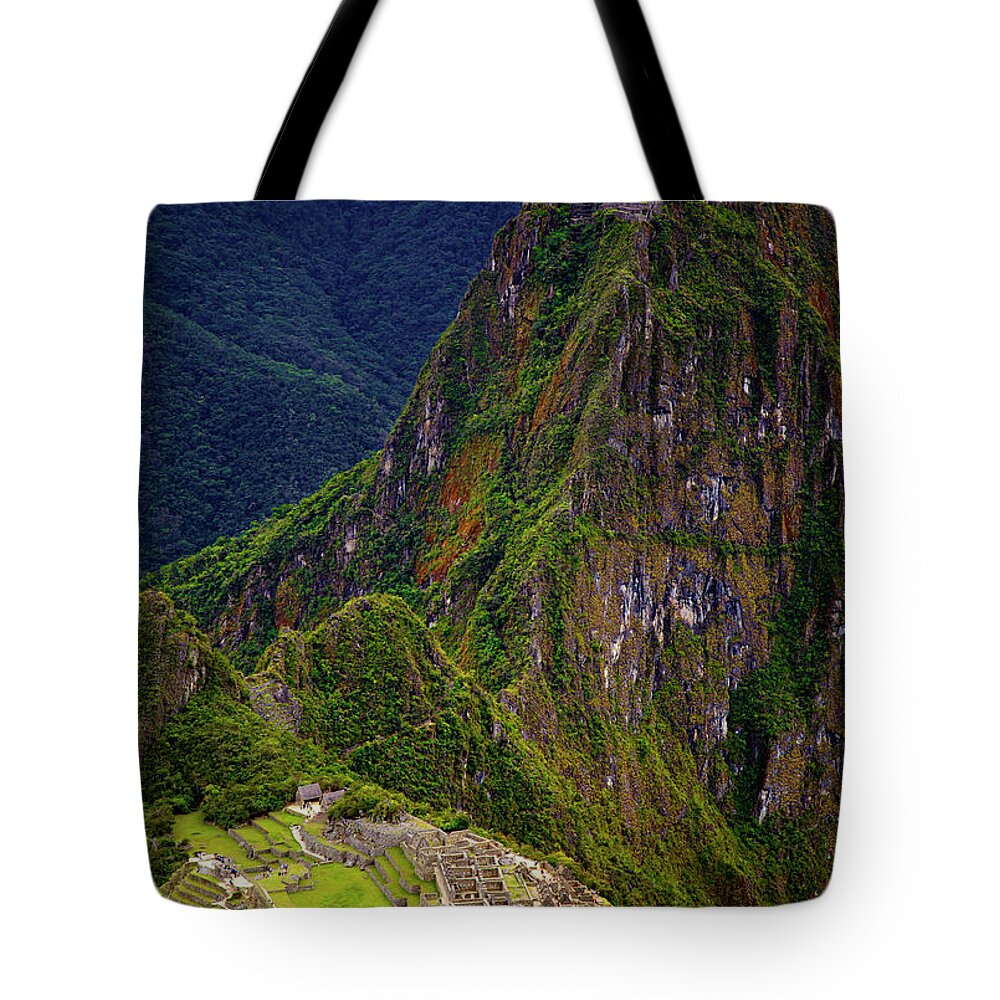 Machu Picchu Tote Bag featuring the photograph Machu Picchu and Huayna Picchu by David Little-Smith