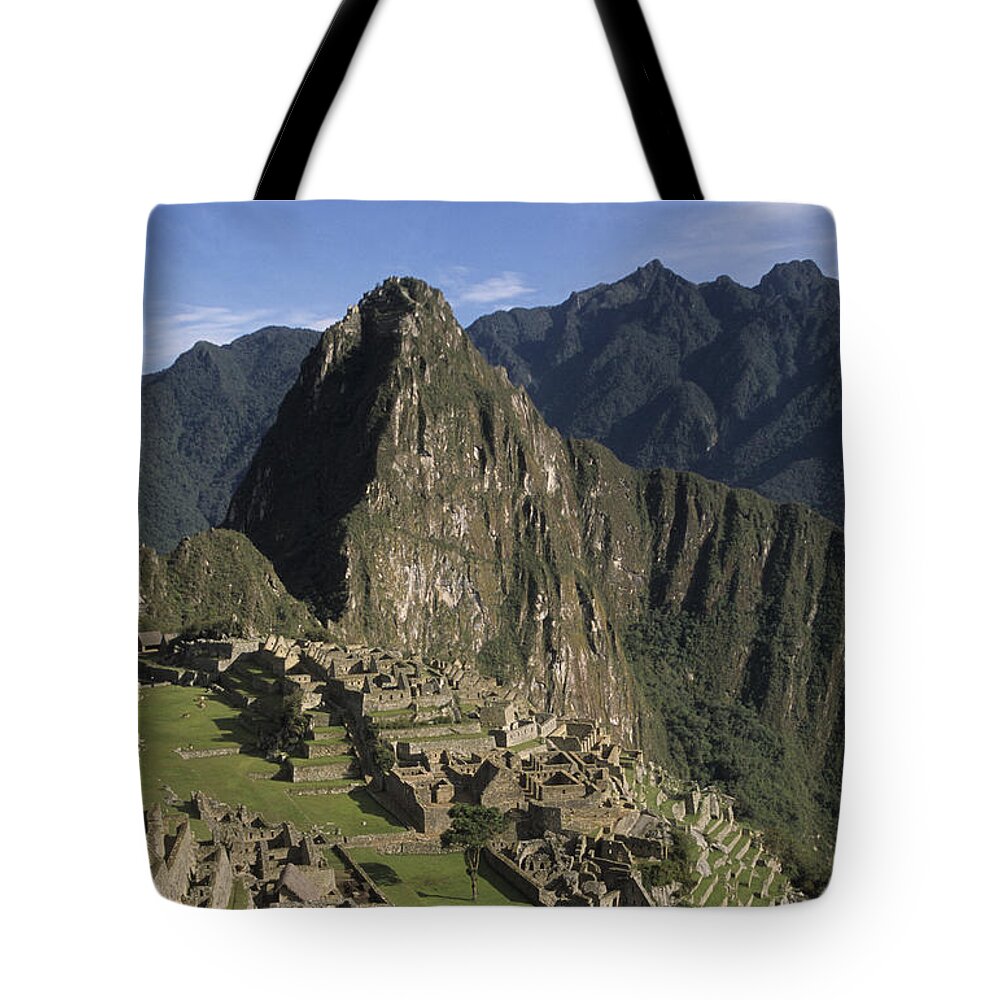 Machu Picchu Tote Bag featuring the photograph Machu Picchu Peru by James Brunker