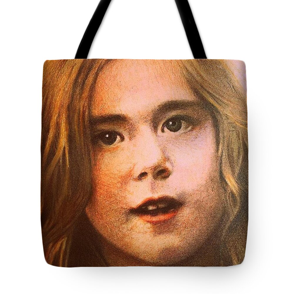  Tote Bag featuring the painting Maddie 5 by Kenny Youngblood