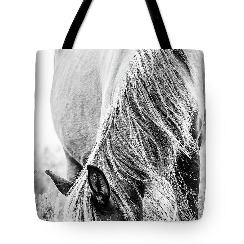 Photographs Tote Bag featuring the photograph Madison II - Horse Art by Lisa Saint