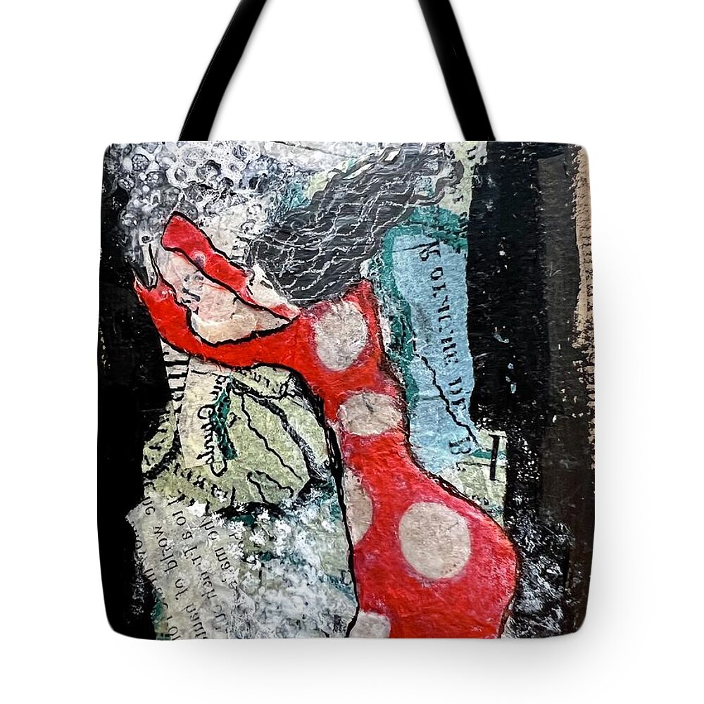  Tote Bag featuring the painting Madrid Dance by Theresa Marie Johnson