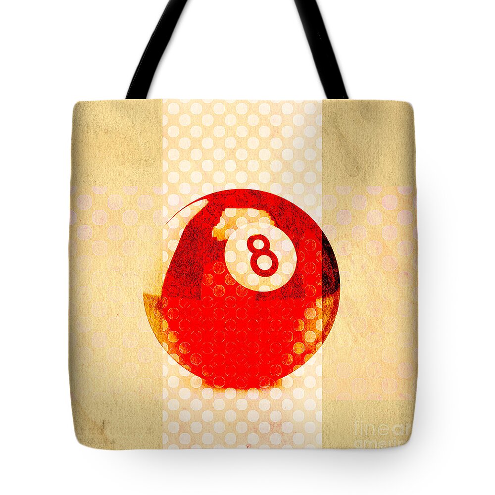 Eight Tote Bag featuring the photograph Magic Eight Ball Polka Dot by Edward Fielding