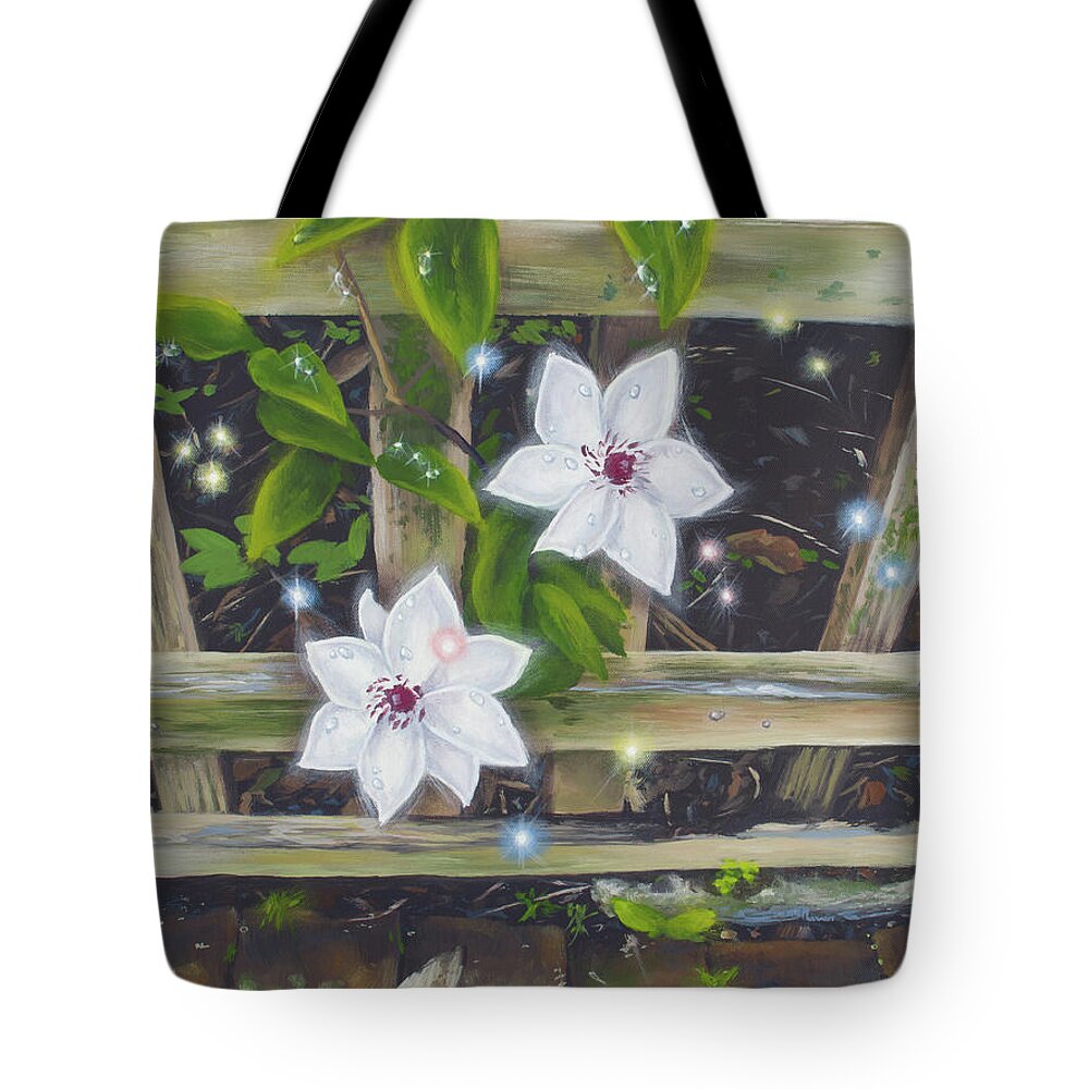 Acrylic Tote Bag featuring the painting Magic in the Mundane by Timothy Stanford