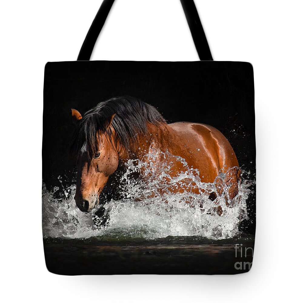 Horse Tote Bag featuring the photograph Magnificence by Lisa Manifold