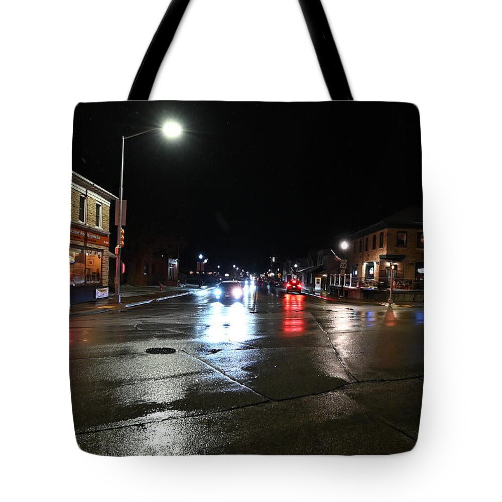 Main Tote Bag featuring the photograph Main St. - Kewaskum by Todd Zabel