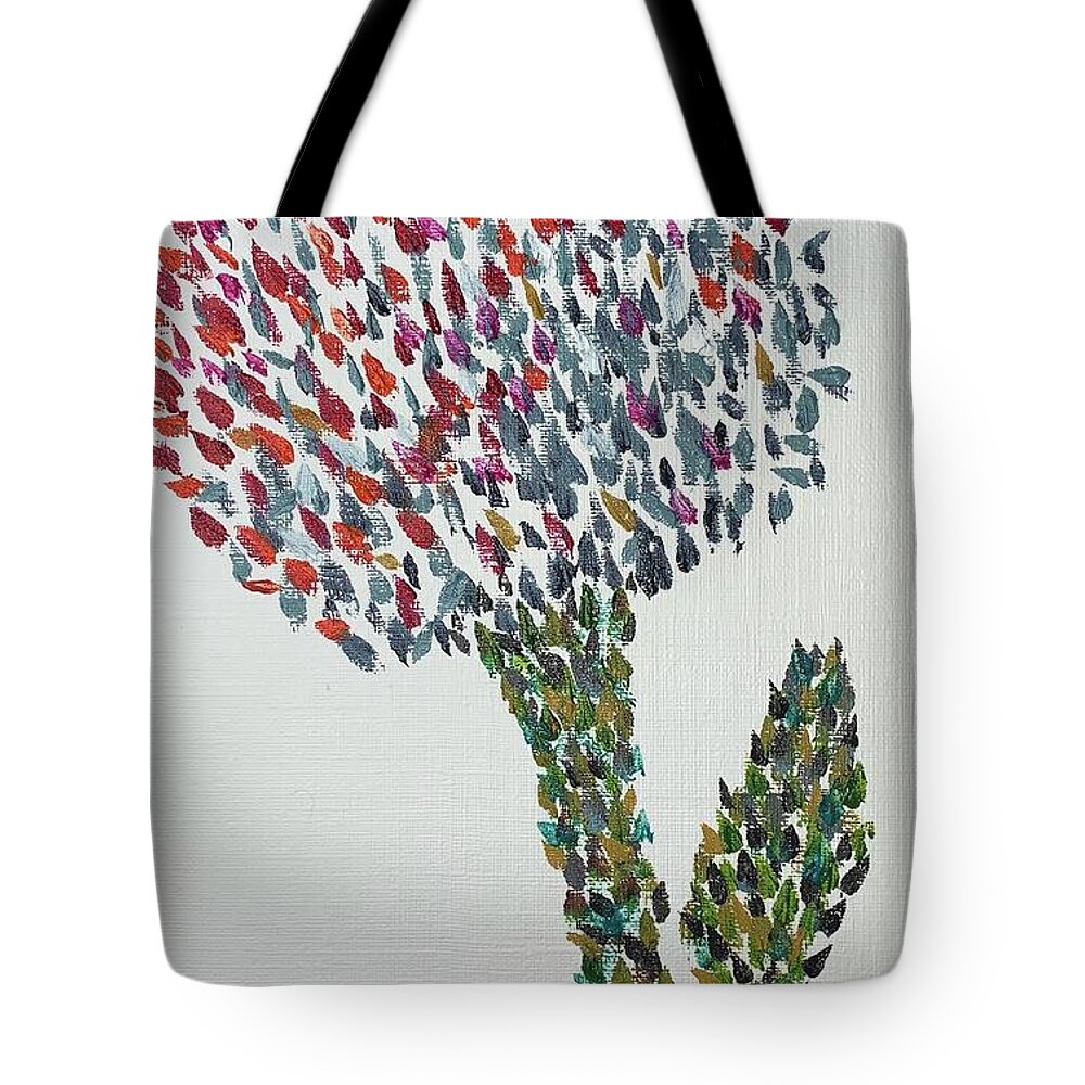 Oil Tote Bag featuring the painting Make A Wish by Lisa White