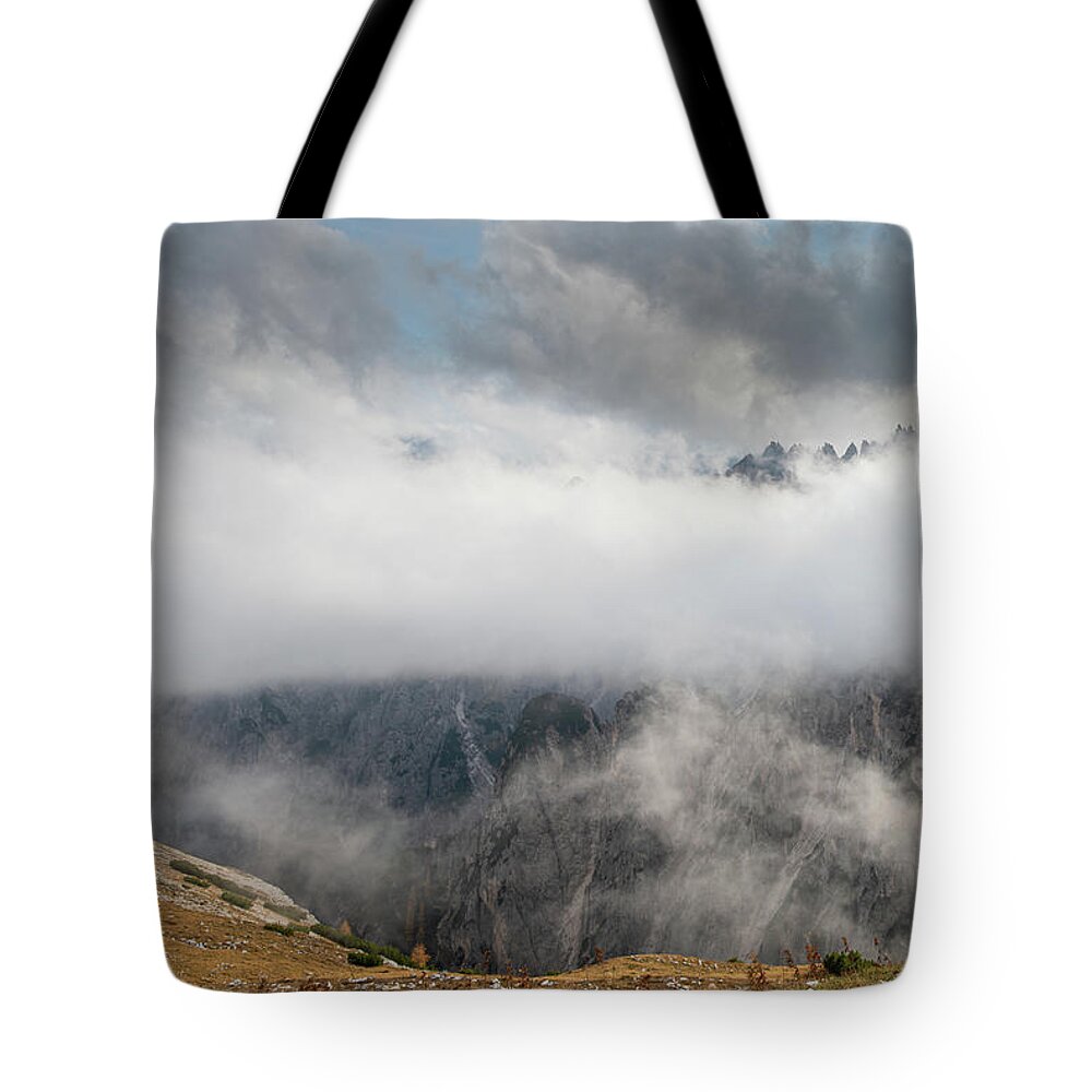 Amazed Tote Bag featuring the photograph Mountain Landscape, Italian Dolomites Italy by Michalakis Ppalis