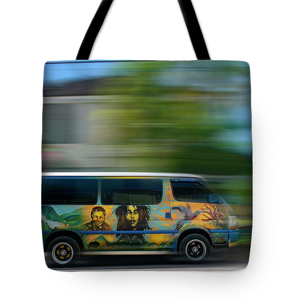 Nature Tote Bag featuring the photograph Mandela and Marley in Motion by Wayne King