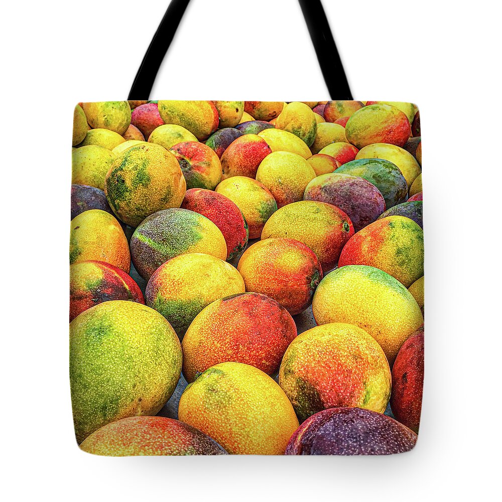 Mangoes Tote Bag featuring the photograph Mangoes by Jade Moon