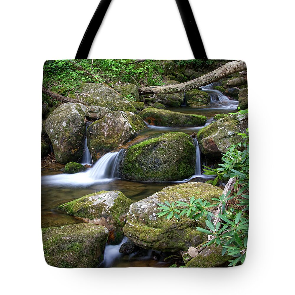 Margarette Falls Tote Bag featuring the photograph Margarette Falls 20 by Phil Perkins