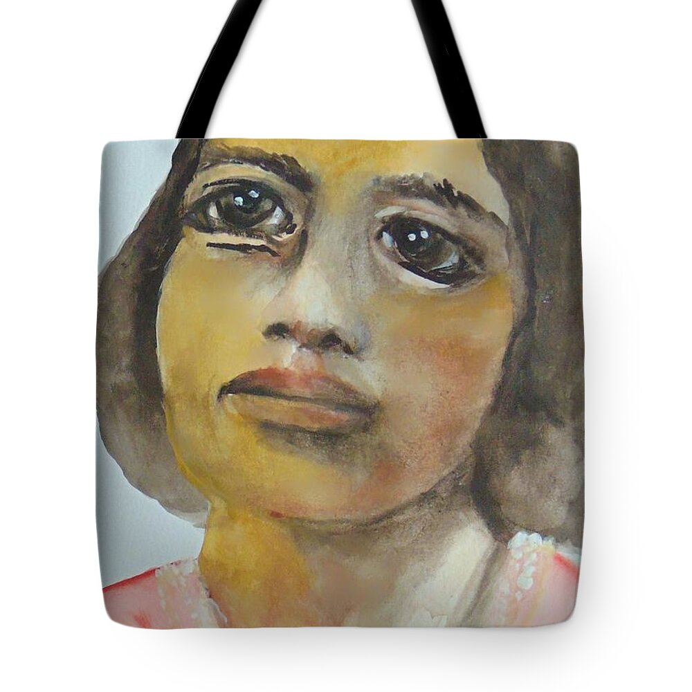 Marian Anderson Tote Bag featuring the painting Marian Anderson by Saundra Johnson