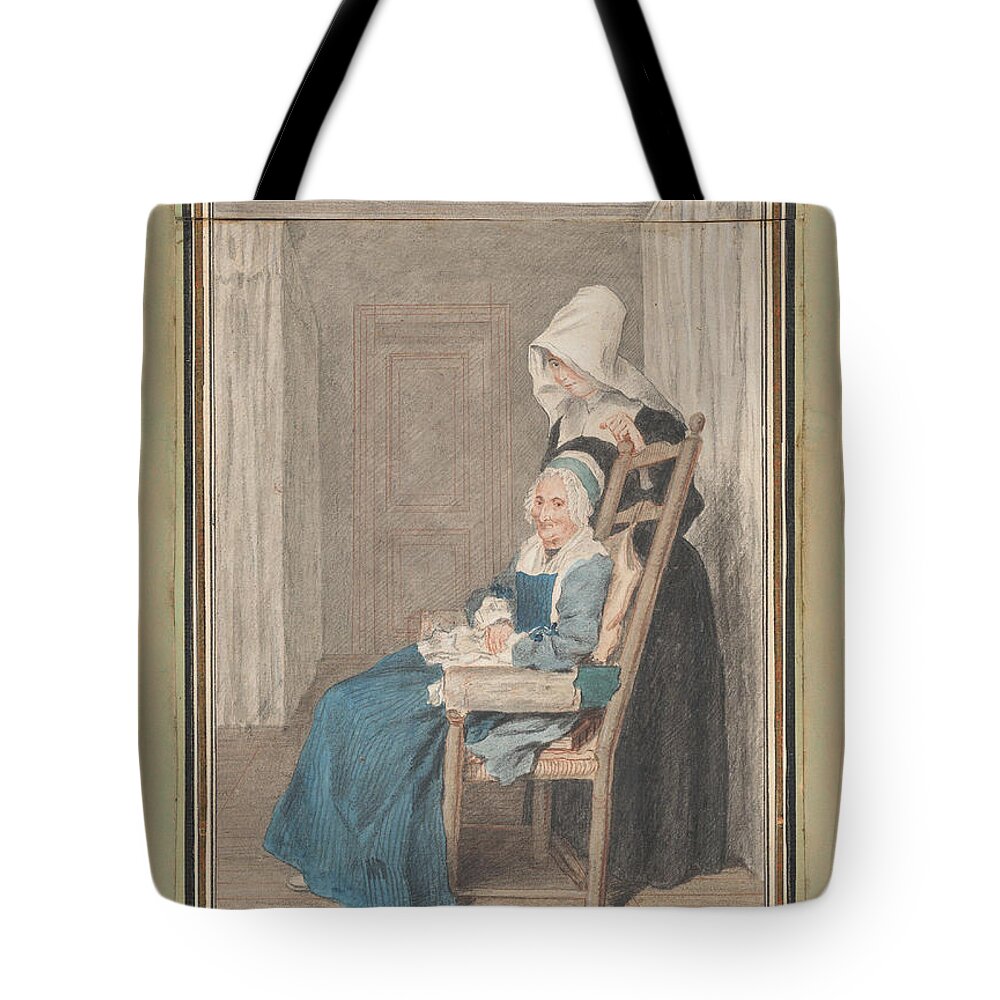 Marie Louise Petit at the Age of with Her Young Nurse Tote Bag for Sale by Louis Carrogis ...
