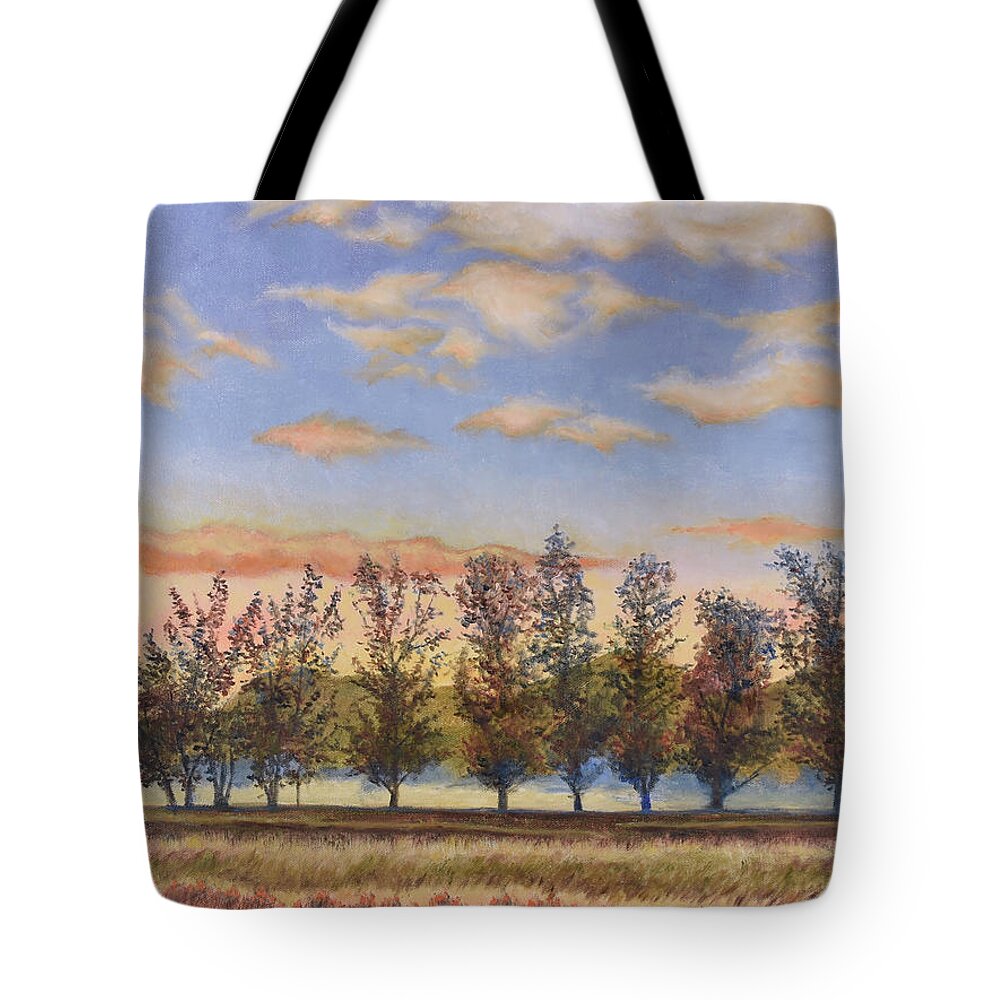 Landscape Tote Bag featuring the painting Marin County California by David Hardesty