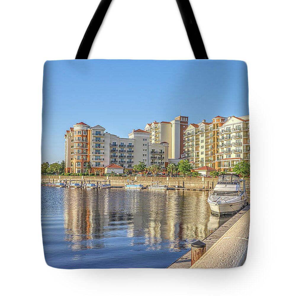 Hotel Tote Bag featuring the photograph Marina Inn at Grande Dunes by Mike Covington