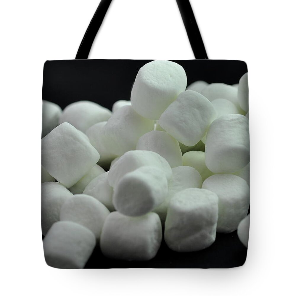  Tote Bag featuring the photograph Marshmallows by Sue Morris
