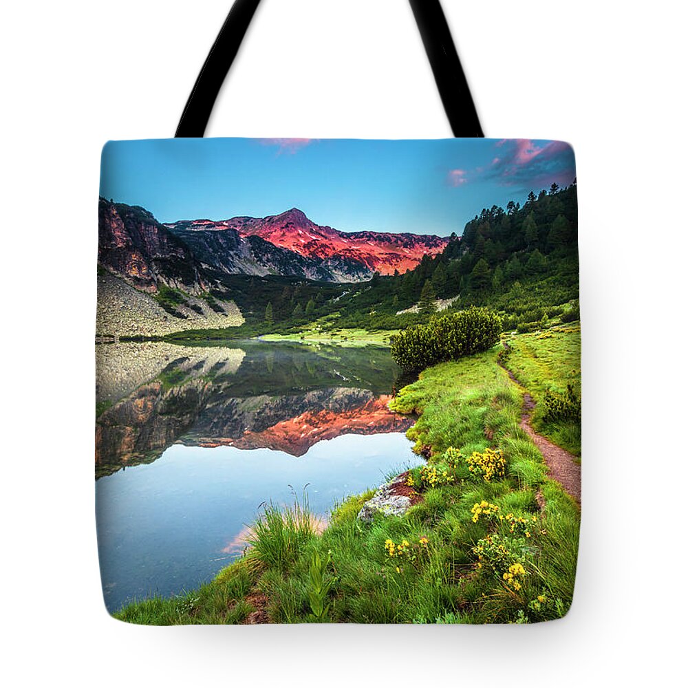 Bulgaria Tote Bag featuring the photograph Marvelous Lake by Evgeni Dinev