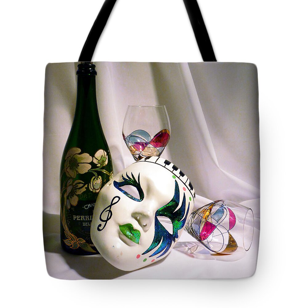 Mask Tote Bag featuring the photograph Masquerade by Gigi Dequanne