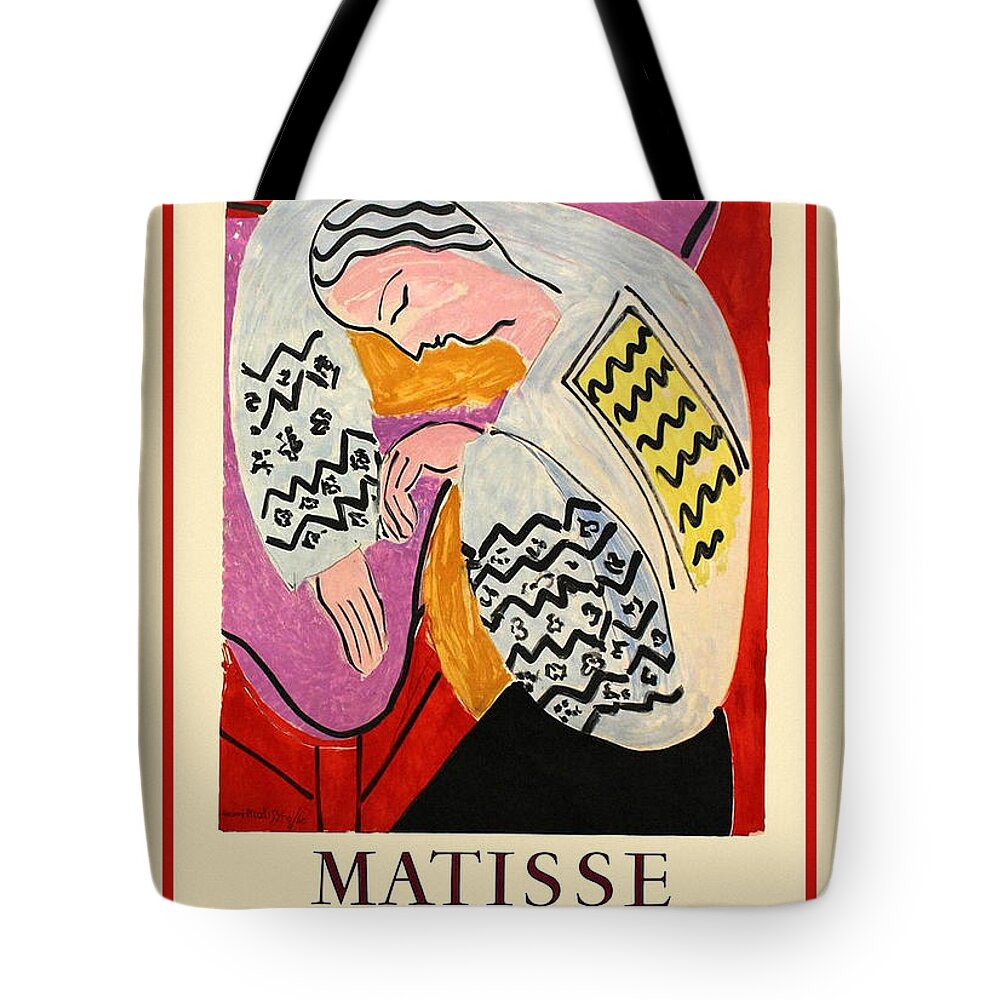 Matisse Tote Bag featuring the photograph Matisse Exhibition 1960 by Andrew Fare
