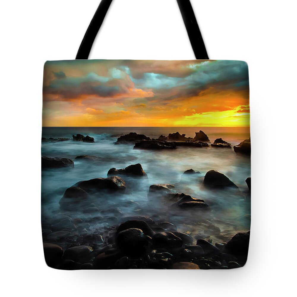 Maui Tote Bag featuring the photograph Maui Sunset by Gary Johnson