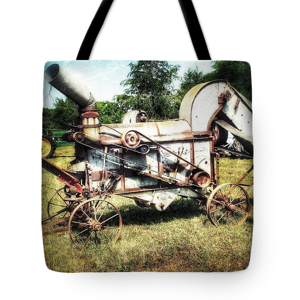 Farm Tote Bag featuring the photograph McCormick Deering by Mike Eingle