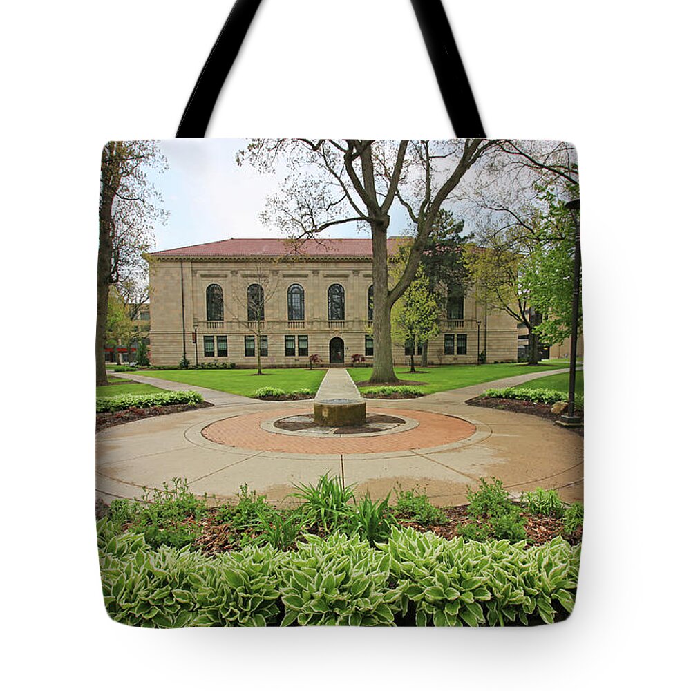 Mcfall Tote Bag featuring the photograph McFall Center Bowling Green State University 6276 by Jack Schultz