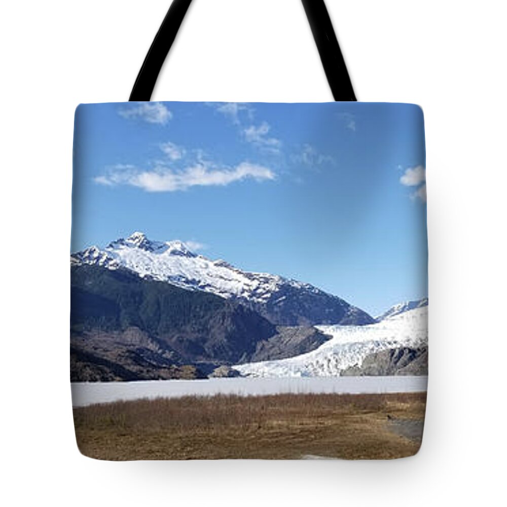 #juneau Tote Bag featuring the photograph McGinnis to the Falls by Charles Vice