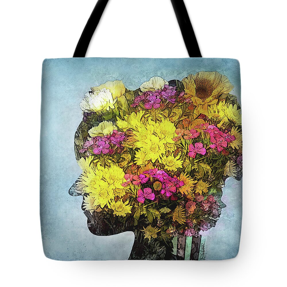 Flowers Tote Bag featuring the photograph Me Myself and I by Shara Abel
