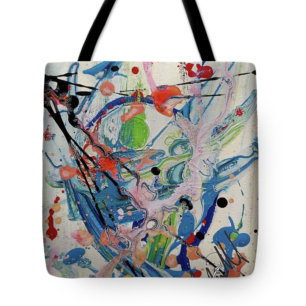  Tote Bag featuring the painting Meds by Jimmy Williams