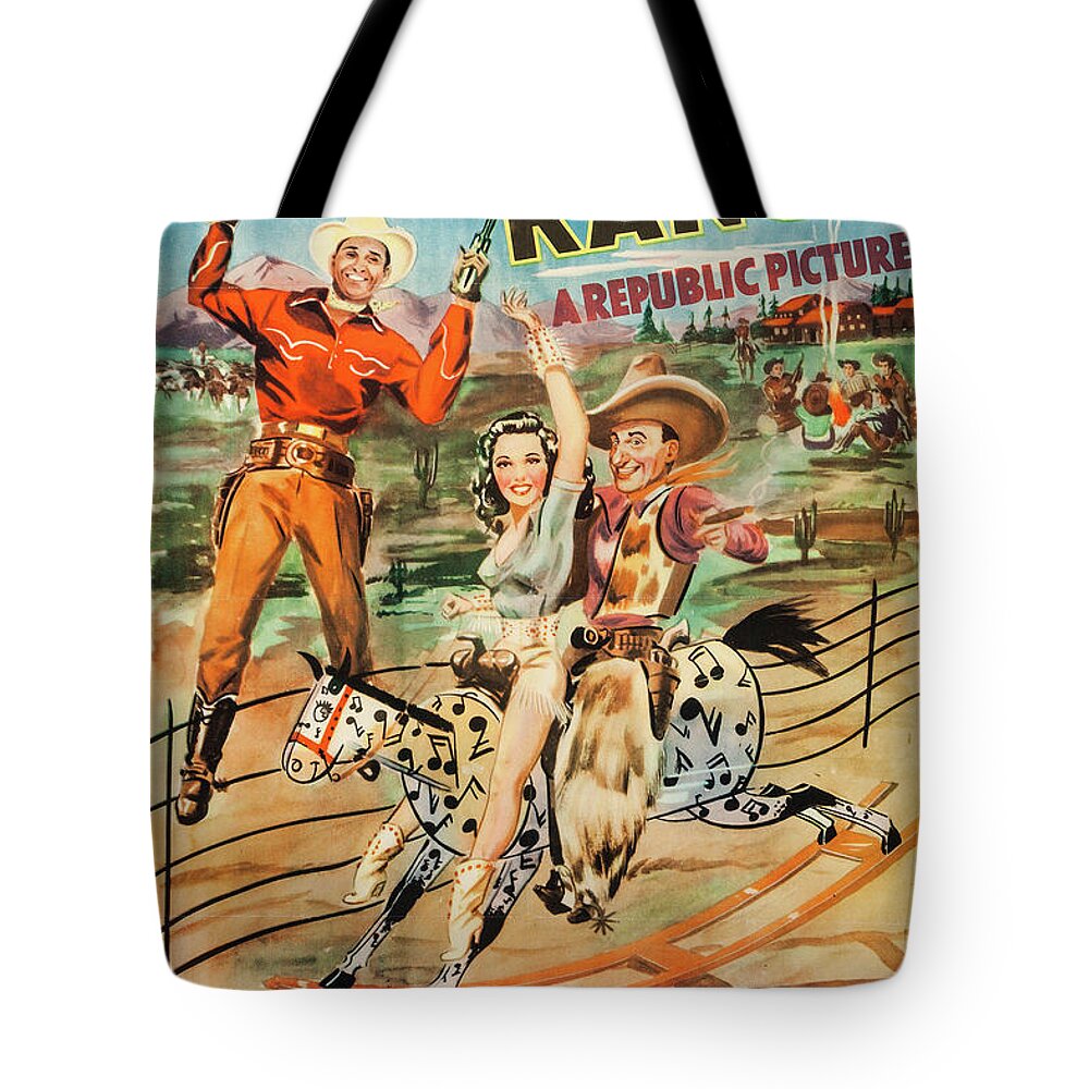 Melody Ranch Tote Bag featuring the photograph Melody Ranch, 1940 by Vintage Hollywood Archive