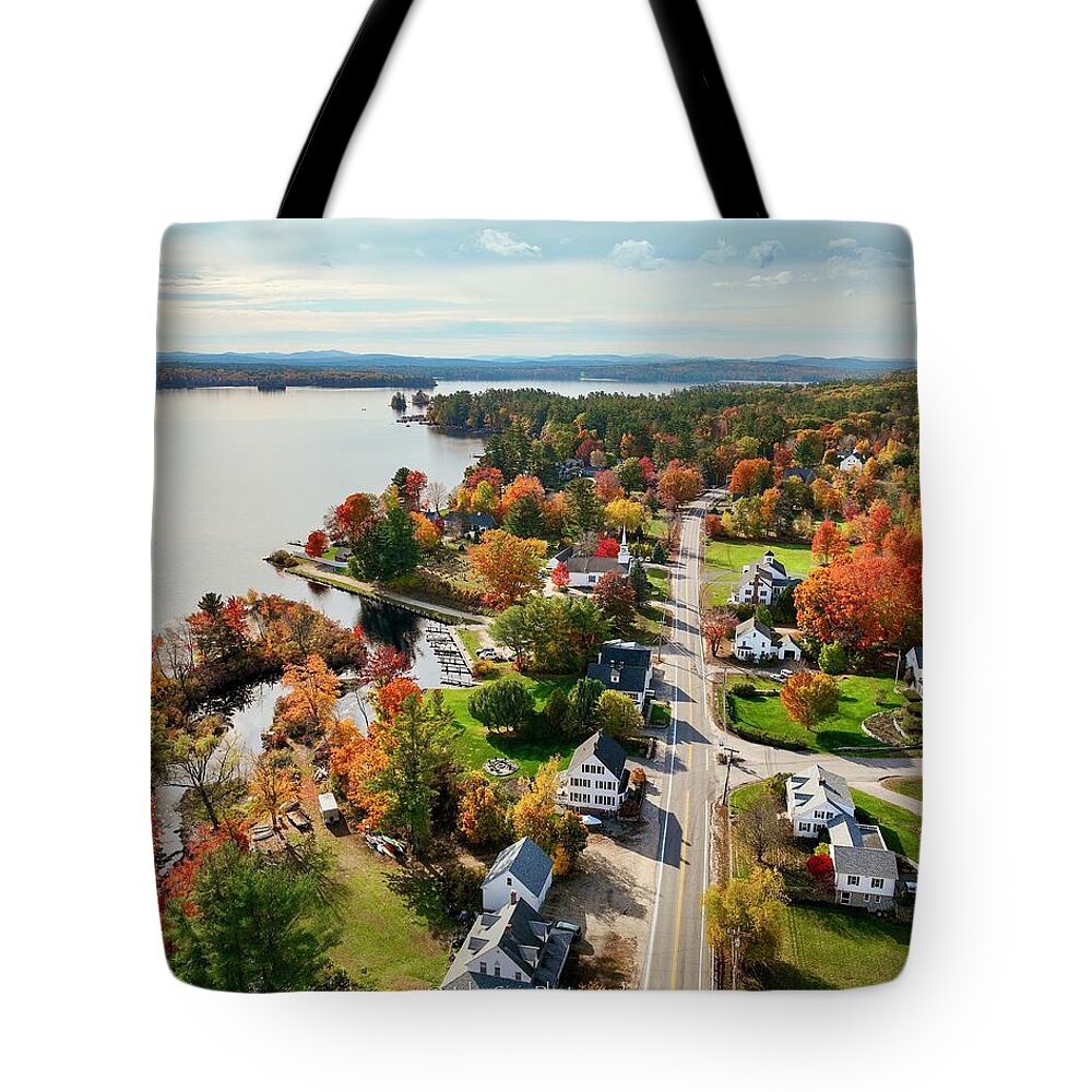  Tote Bag featuring the photograph Melvin Village by John Gisis
