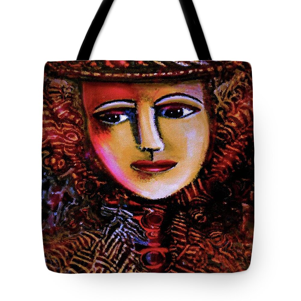 Face Tote Bag featuring the painting Memories Of Feelings by Natalie Holland