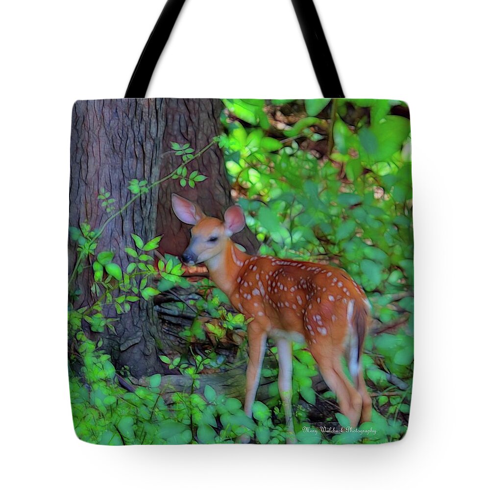 Fawn Tote Bag featuring the photograph Memories of Spring by Mary Walchuck