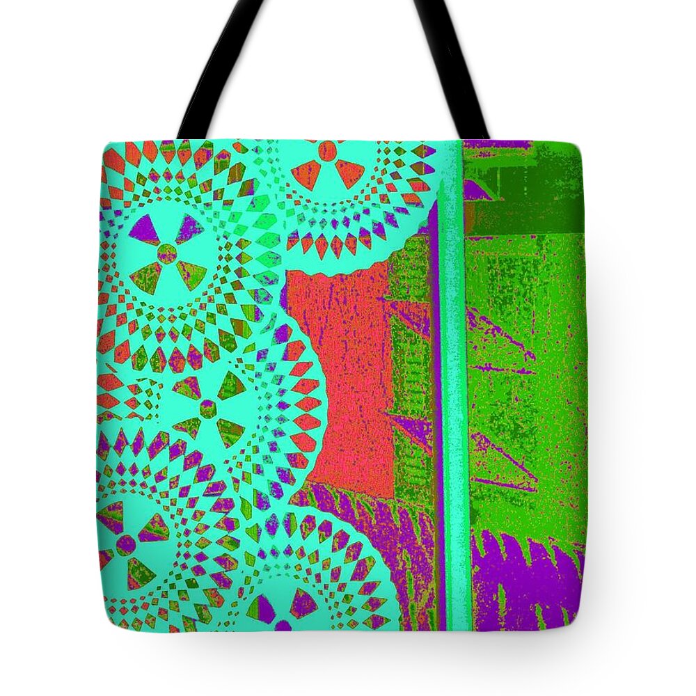 Abstract Tote Bag featuring the digital art Memory of My Brother by T Oliver