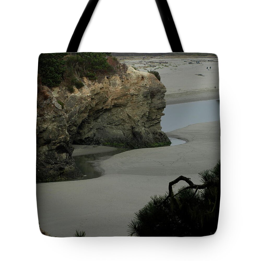 Coastline Tote Bag featuring the photograph MendocinoQuiet by Mary Kobet