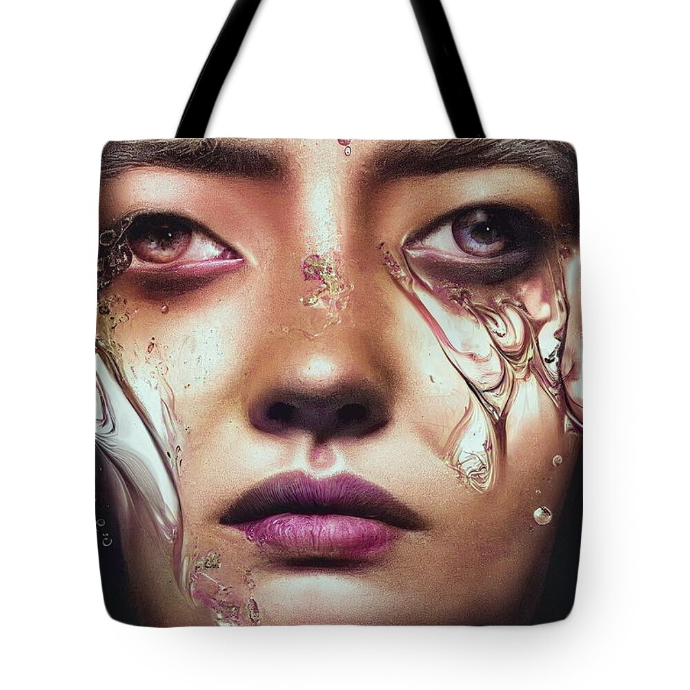 Mercurial Tote Bag featuring the digital art Mercurial Suspensions 2 by Craig Boehman