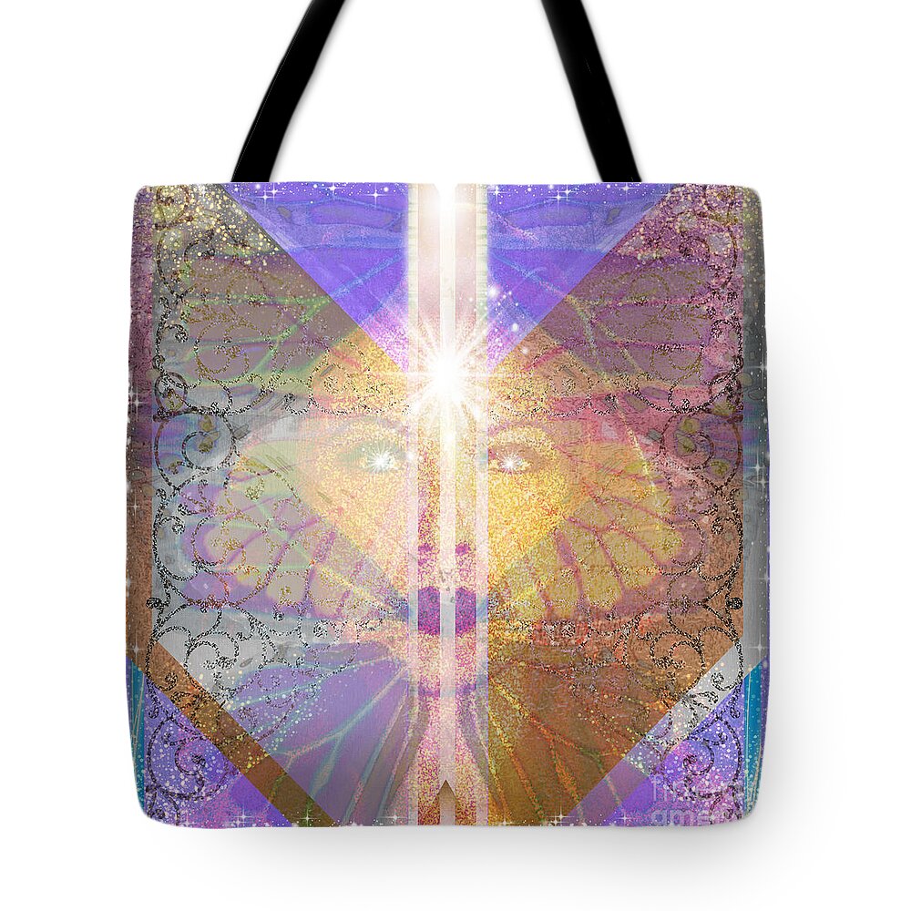 Metamorphosis Tote Bag featuring the mixed media Metamorphosis by Diamante Lavendar