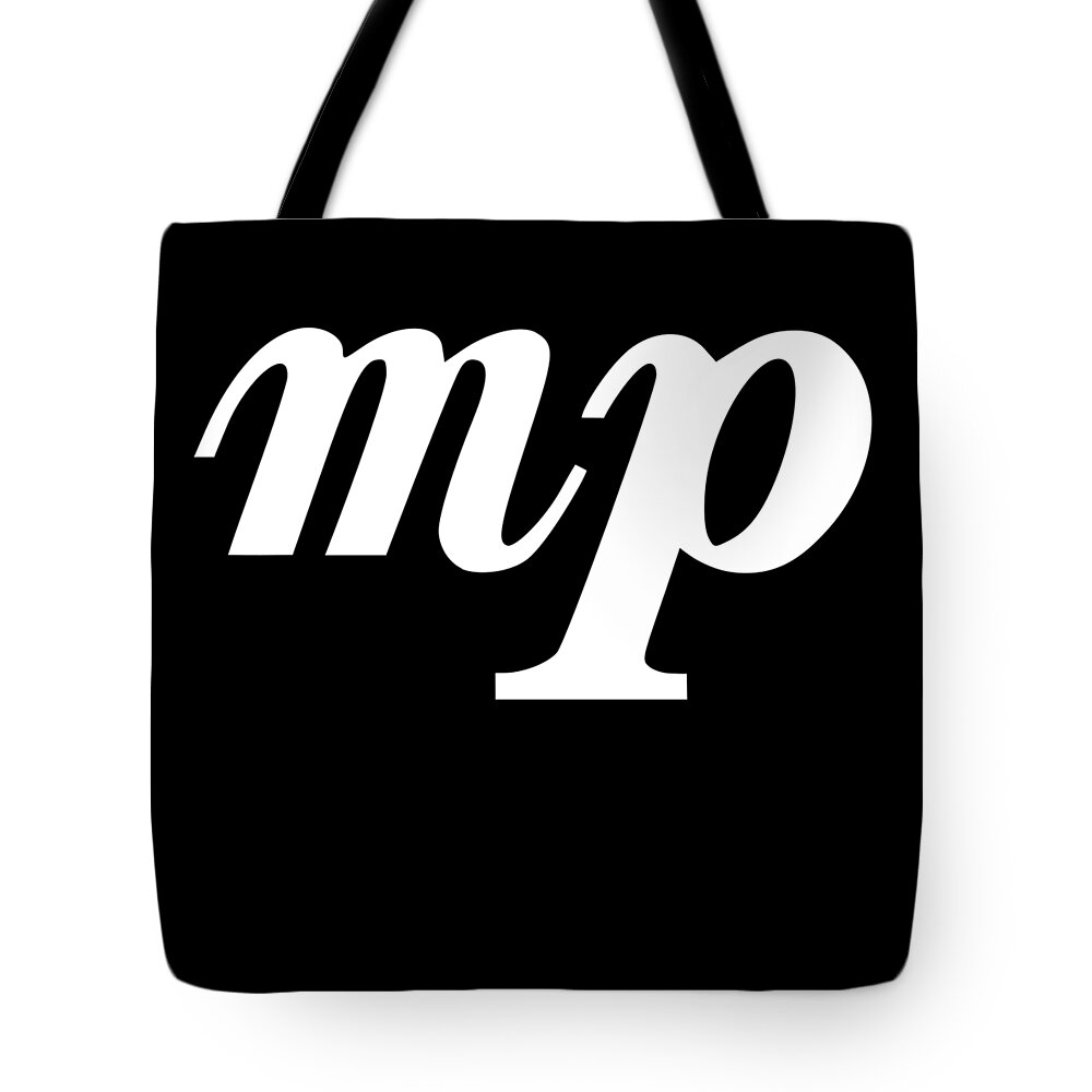 MezzoPiano Half Soft Musicians Dynamic Markings Tote Bag by Noirty