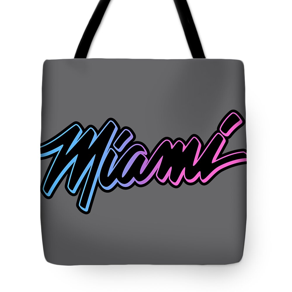 Miami Basketball - Miami Vice City Jersey Tote Bag by Kha Dieu Vuong -  Pixels