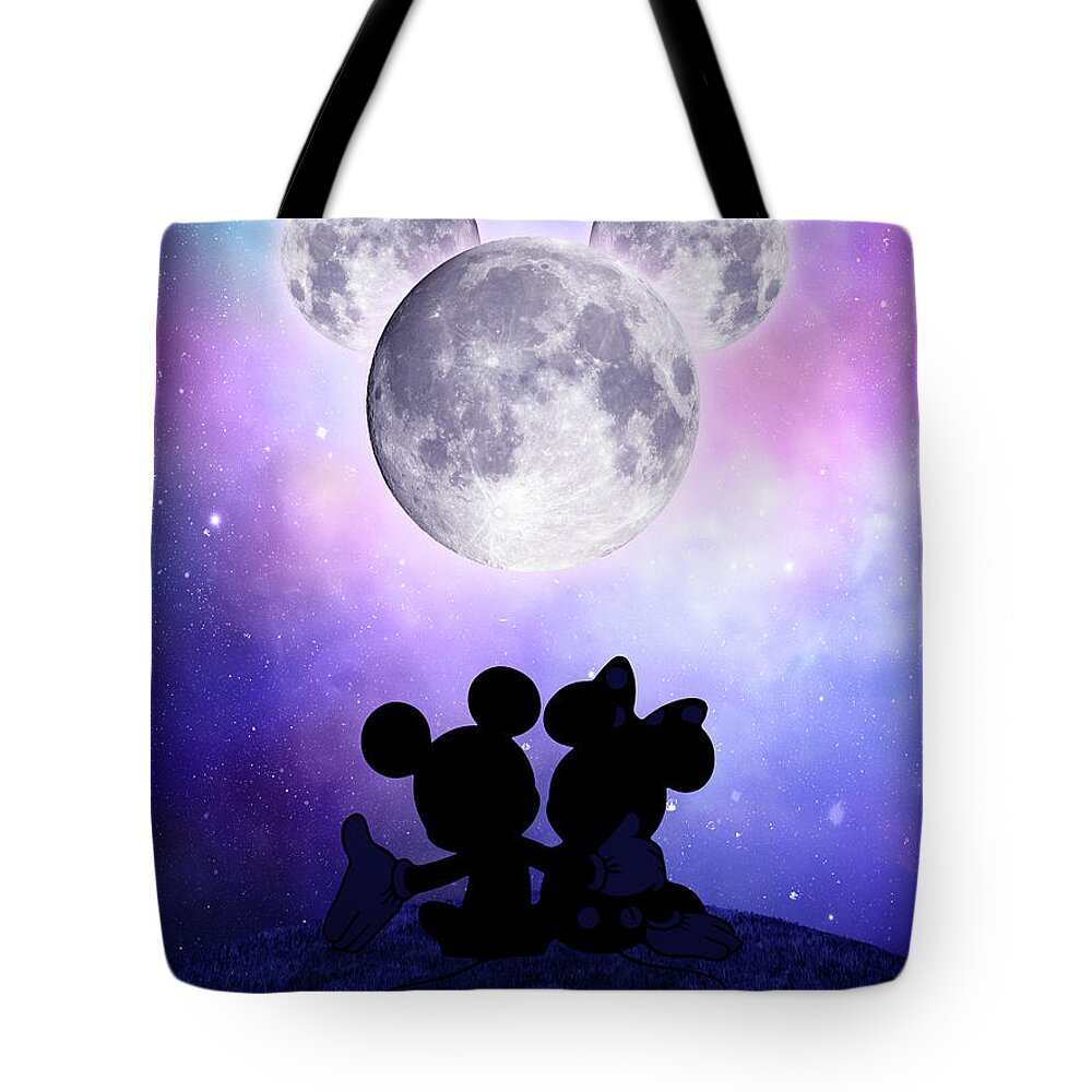Mickey Mouse moon Tote Bag