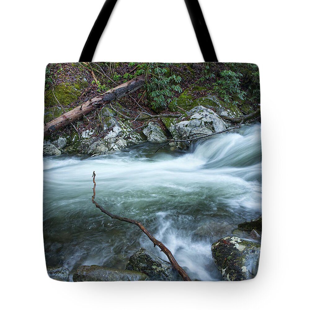 Middle Prong Little River Tote Bag featuring the photograph Middle Prong Little River 51 by Phil Perkins